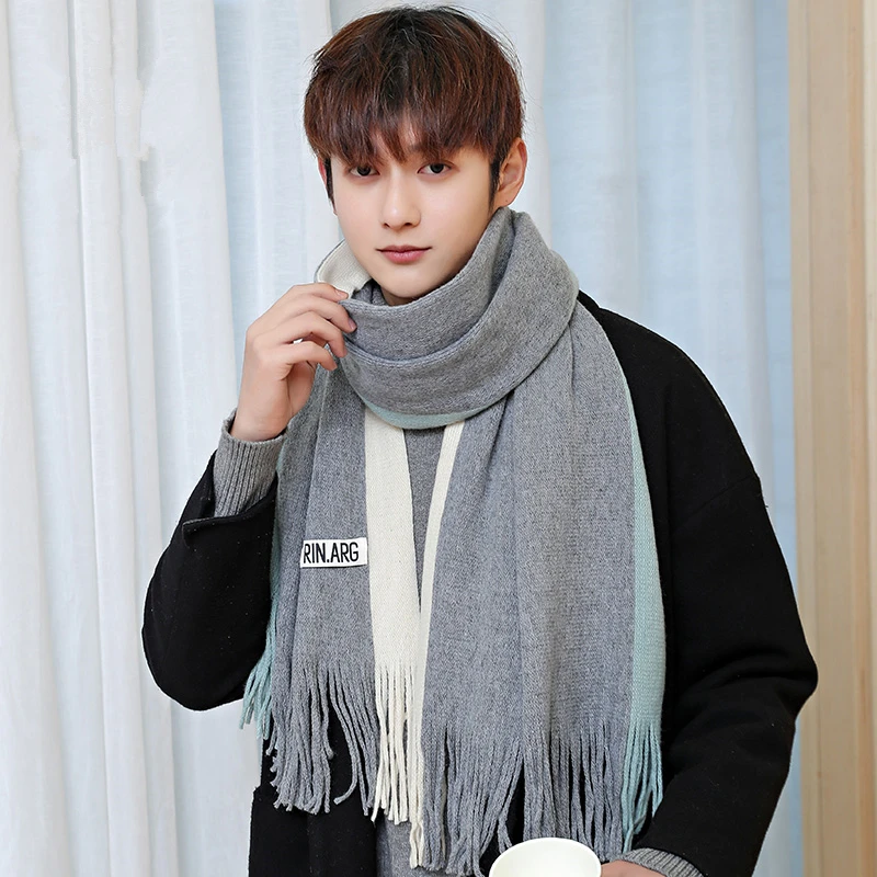 

Scarf Men Autumn and Winter 2020 New Trend Bib Personality Warm Wave Korean Version of The Wild Collar Women