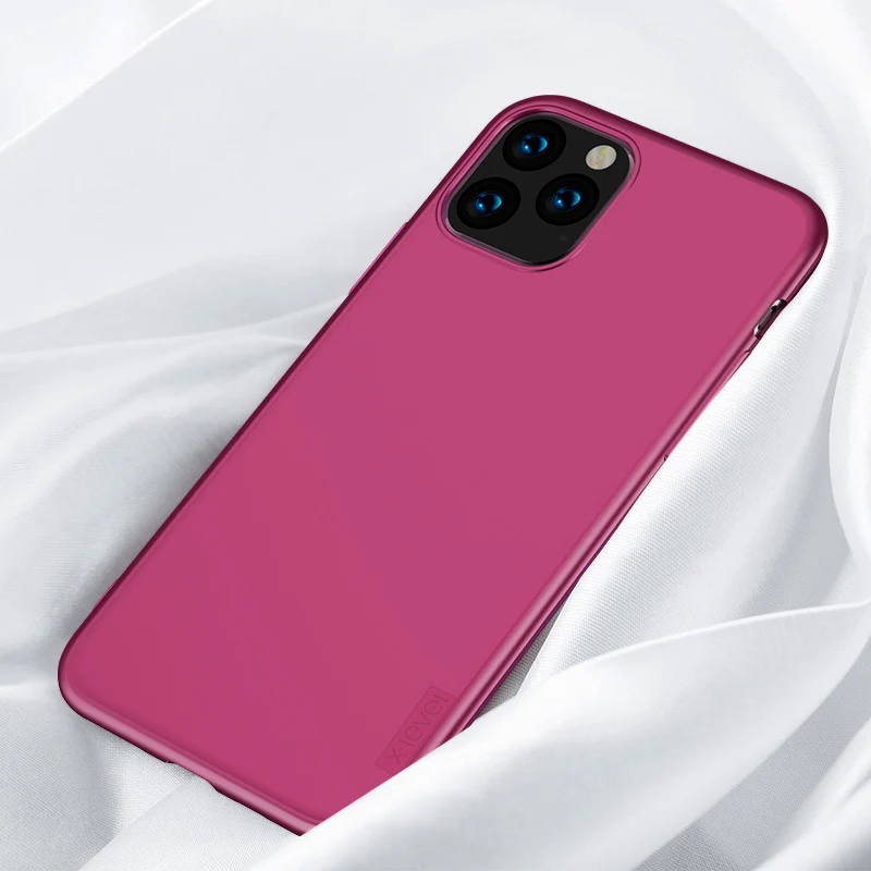 WineRed X-Level чехол для iPhone 11 Pro Max Мягкий ТПУ ультра тонкий микро Матовый Телефон задняя крышка для iPhone 11 чехол iPhone11 Pro Coque - Цвет: WineRed