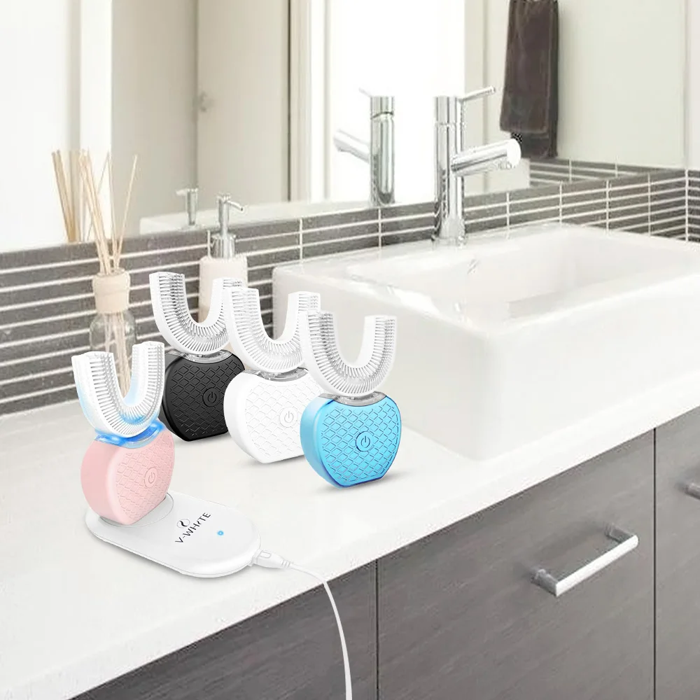 360 Degree Intelligent Automatic Electric Toothbrush Tooth Whitening Blue Light USB U Type 4 Modes Tooth Paste Remove Bad Breath 360 Degree Intelligent Automatic Electric Toothbrush Tooth Whitening Blue Light USB U Type 4 Modes Tooth Paste Remove Bad Breath