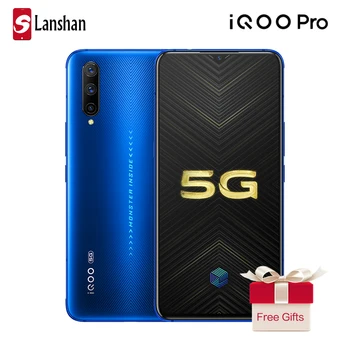 Перейти на Алиэкспресс и купить Vivo iQOO Pro 5G мобильный телефон Android 9,0 8G 256G Snapdragon 855 Plus 6,41 ''NFC Super AMOLED 44W быстрая зарядка смартфон