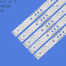5pcs LED backlight strip for L42F220B L42P60BD 43LH500T 43PFT4131 43PFS5301 GJ-2K15-2K16-430-D510-V4 LB43013 V0 43PFF5650