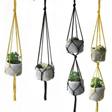 Простая вешалка для растений простая Подвеска для растений из Макраме Веревка вешалка для растений Подвеска для цветов горшок для растений
