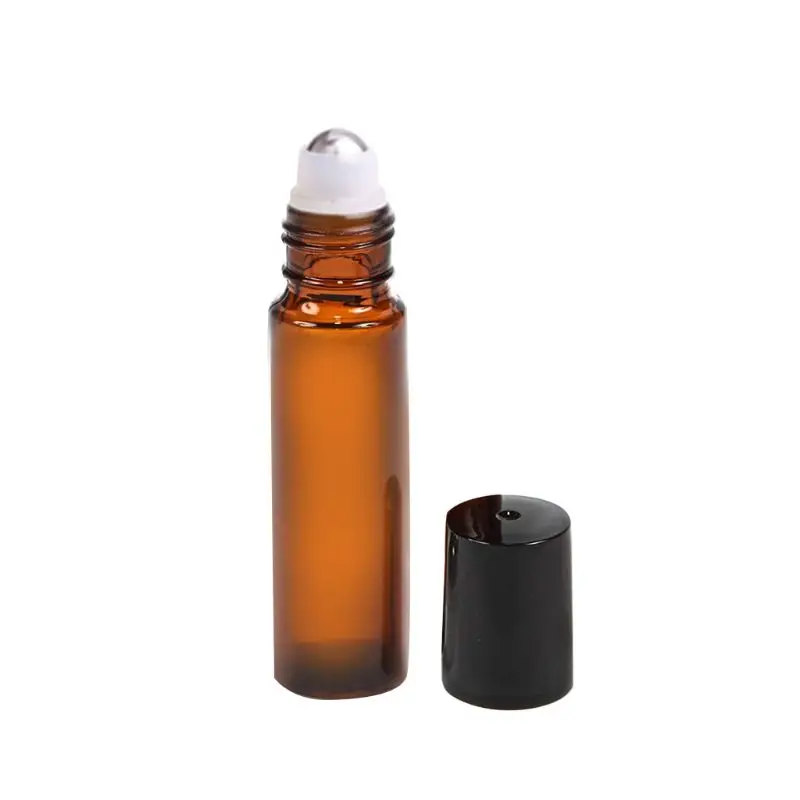 

Amber 10 ml Glass Roll-on Bottles with Stainless Steel Roller Balls