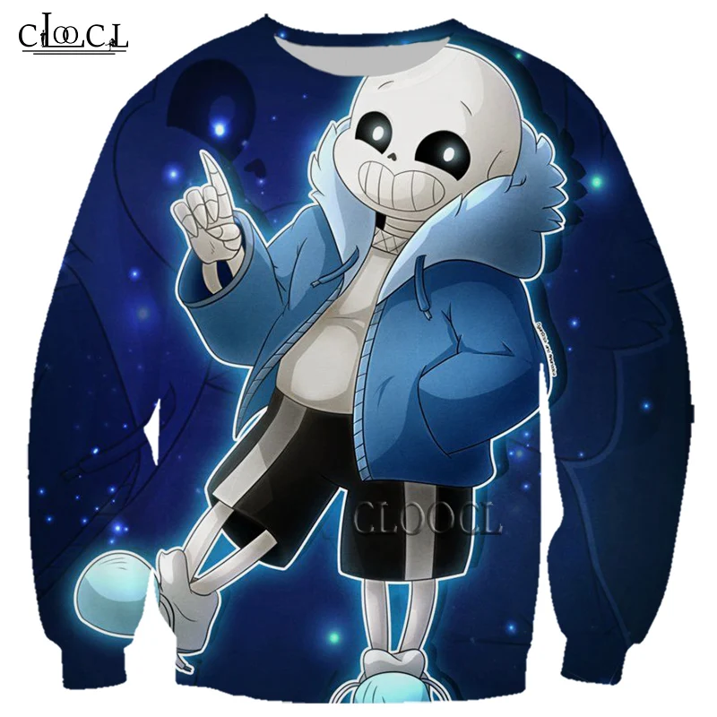 CLOOCL Мода для мужчин женщин новейшая популярная игра Undertale 3D Печатный Свитшот Harajuku