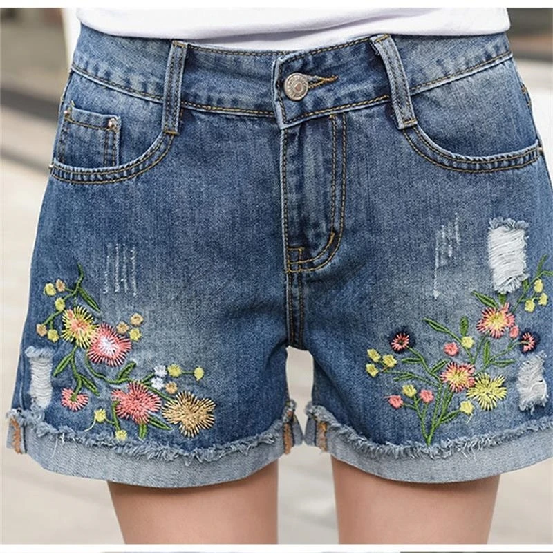 oversized denim shorts
