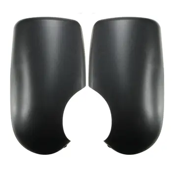 

Black Door Wing MIRROR COVERS Near Passenger L+R For FORD TRANSIT MK6 MK7 2000-2014