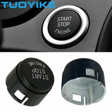 Botão de aciomento de partida automotivo, cobertura de interruptor para bmw 5 6 7 séries f01 f02 f10 f11 f12 2009-2013 oem 61319153832 estilização 4-cor