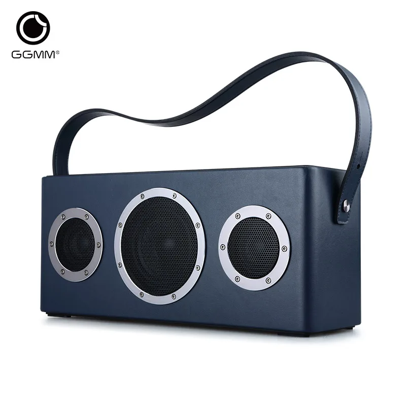 Blue GGMM WiFi/AUX/Bluetooth динамик 40 Вт полный диапазон насыщенных басов сабвуфер Саундбар Поддержка потоковой музыки многокомнатное воспроизведение домашнего кинотеатра - Цвет: Blue