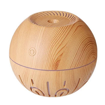 

Multifunctional Wood Grain Humidifier 330Ml Humidifier Night Light with Fan,for Home Office