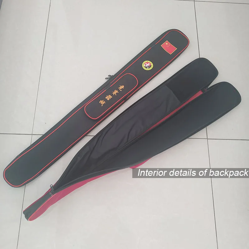 TaiChi Sword сумка Taiji broadsword сумка Однослойная нейлоновая ткань рюкзак черный и красный 110 см длина