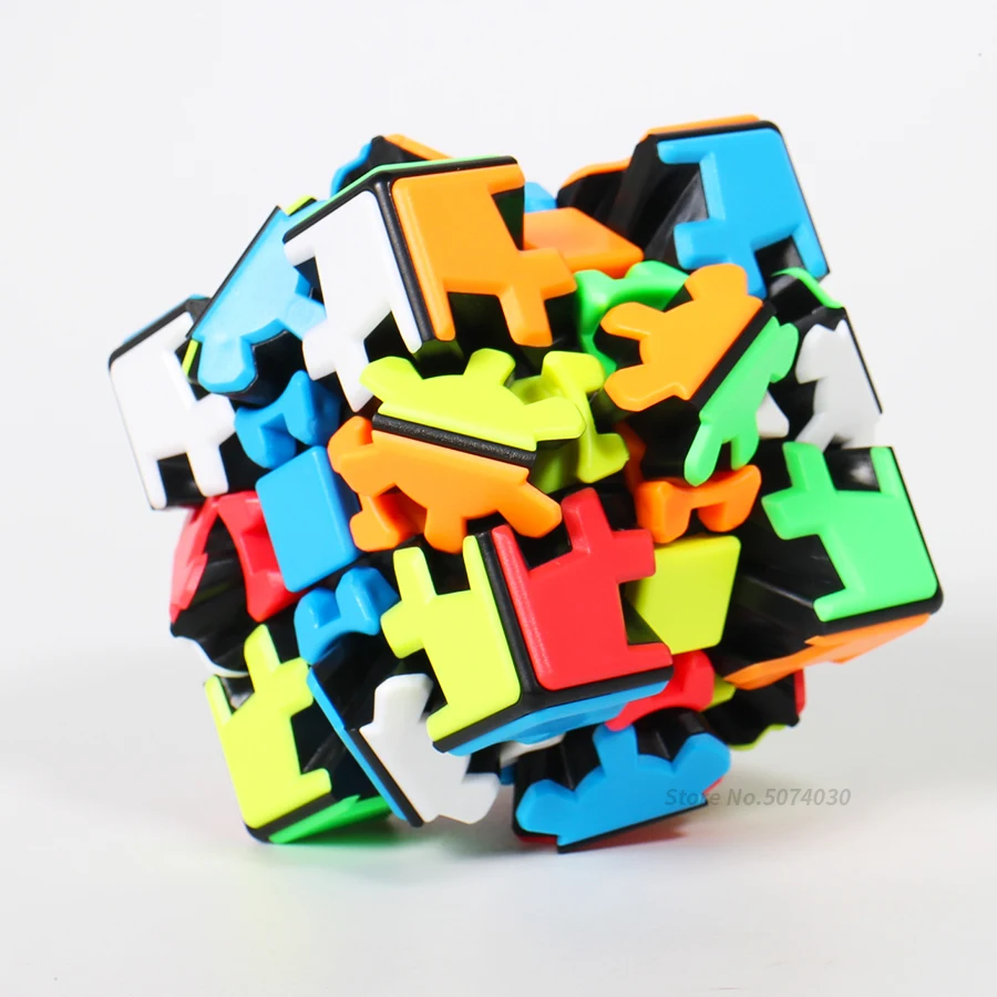 Yumo 3x3 Gear Puzzle Twist Cube 3x3x3 Gear 3*3*3 Professional Game Toys Strange Shape