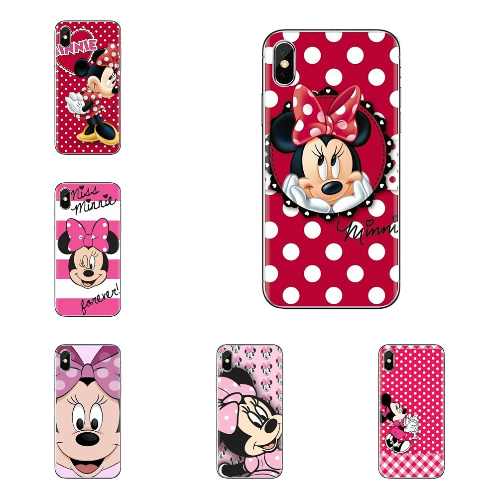 Silicone Phone Case Covers For Huawei Honor 5A LYO-L21 Y6 II Compact Y5 2 Y5II Mate 10 Lite Nova 2i 9i cute cartoon Minnie mouse |