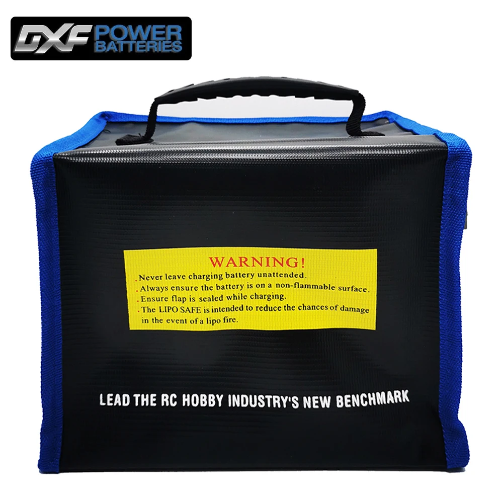 DXF Lipo Bag Fireproof Waterproof Explosion-Proof Portable Lipo Safety Bag 215 * 145 * 165mm for RC FPV Racing Drone Car Battery 6 DXF Lipo Bag Fireproof Waterproof Explosion-Proof Portable Lipo Safety Bag 215 * 145 * 165mm for RC FPV Racing Drone Car Battery 6