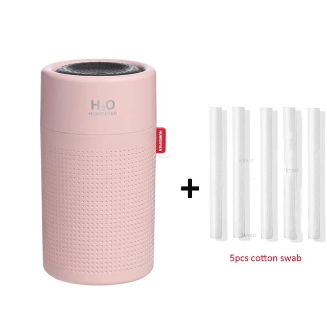 Wireless Air Humidifier USB Portbale Aroma Diffuser 2000mAh Battery Rechargeable Umidificador Essential Oil Humidificador 750ML Pink 5 filter