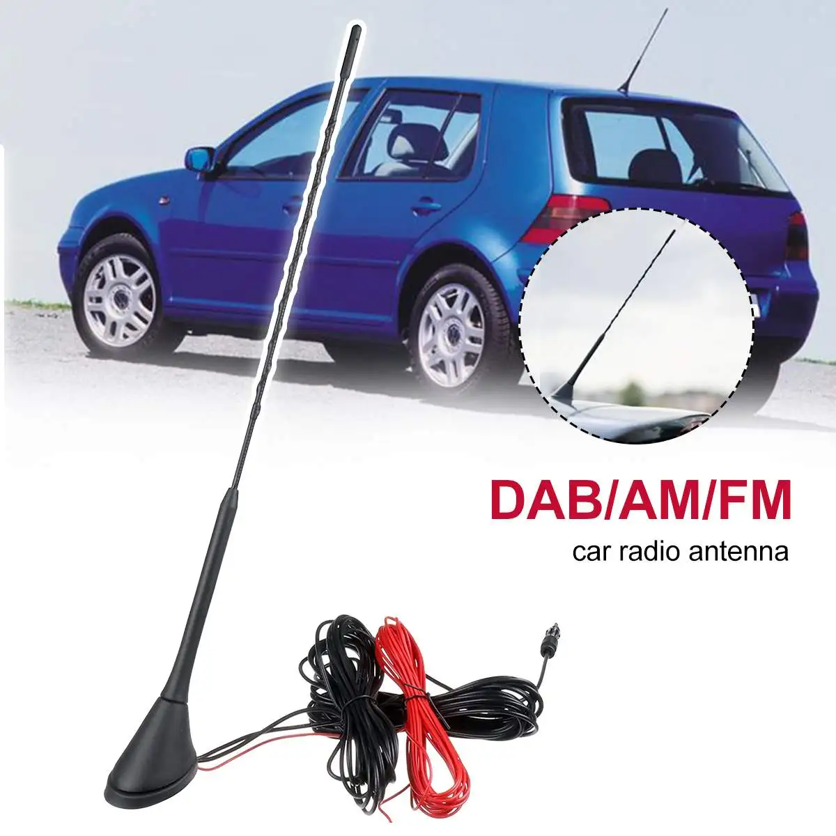 Автомобильный радиоприемник автомобильная антенна радио FM-сигнал дизайн для