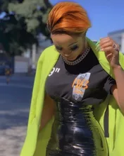 Peluca recta Bob corte Pixie Remy 4x4, peluca de encaje con cierre prearrancado, peluca con malla frontal, marrón, Ombre, pelucas de cabello humano para mujer M