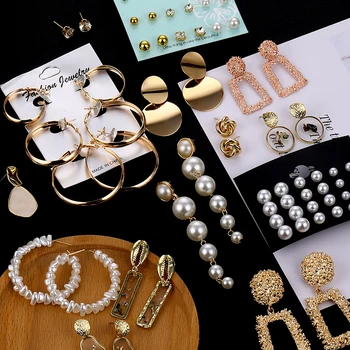 

ZOVOLI Fashion Earrings Gold Drop Earrings For Women Round Shell Acrylic Geometric Earring Brincos Ethnic Vintage Jewelry