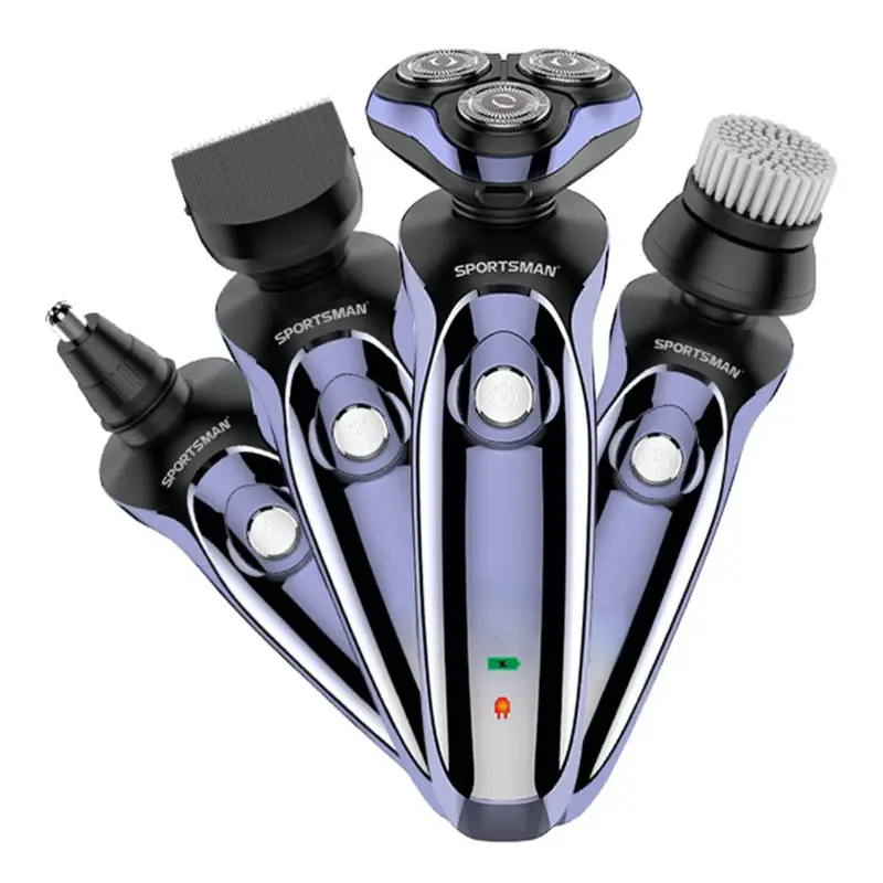 

4D Digital Display Multifunction Electric Shaver Wet and Dry Electric Razor For Men USB Rechargeable Waterproof Beard Shaving M
