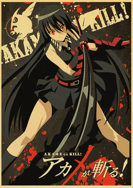 V7377 Akame Ga Kill Night Raid Characters Anime Manga Art WALL POSTER PRINT