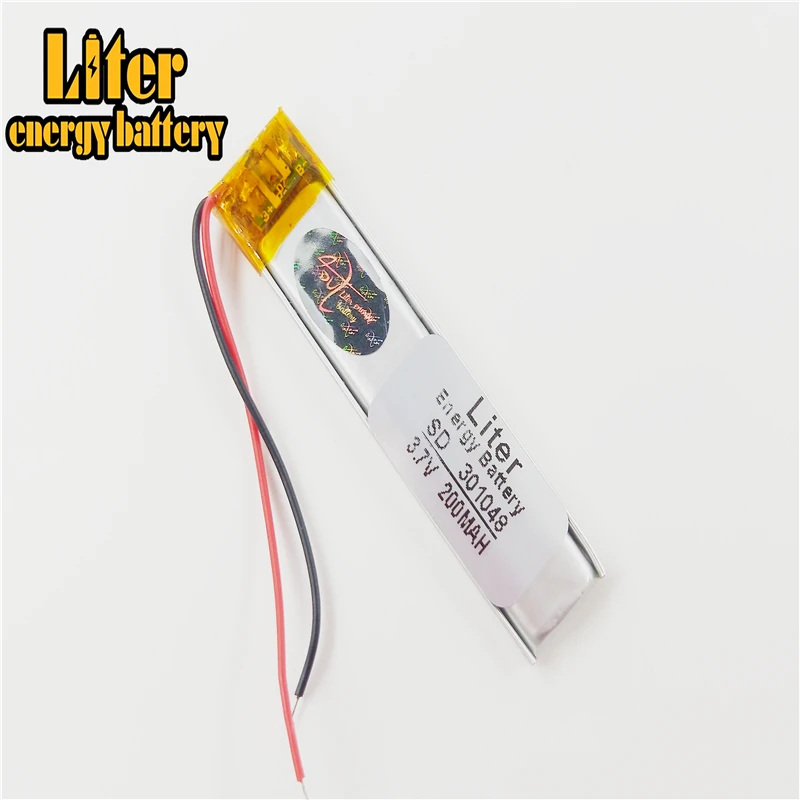 3 7 V литий полимерный аккумулятор планшета 301048 200MAH рекордер steelmate Bluetooth игрушечная
