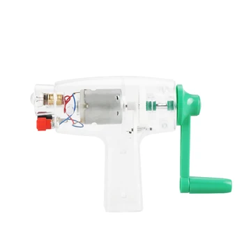 

6.3V Hand Crank Generator Driven Electricity Generator Hand Crank Charger Mechanical Emergency Mechanical Dynamo