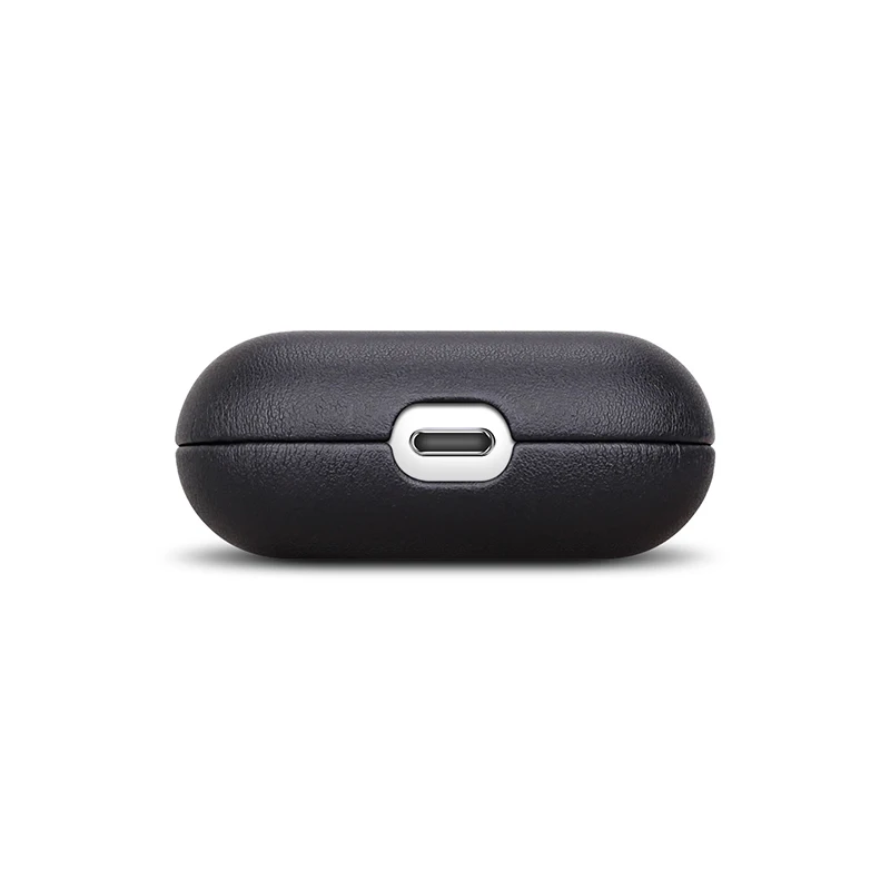 Case de Couro Genuíno para Airpods Protetora para Airpods Luxo Real Pele Capa Fone Ouvido Bluetooth Acessório Pro - Image 4