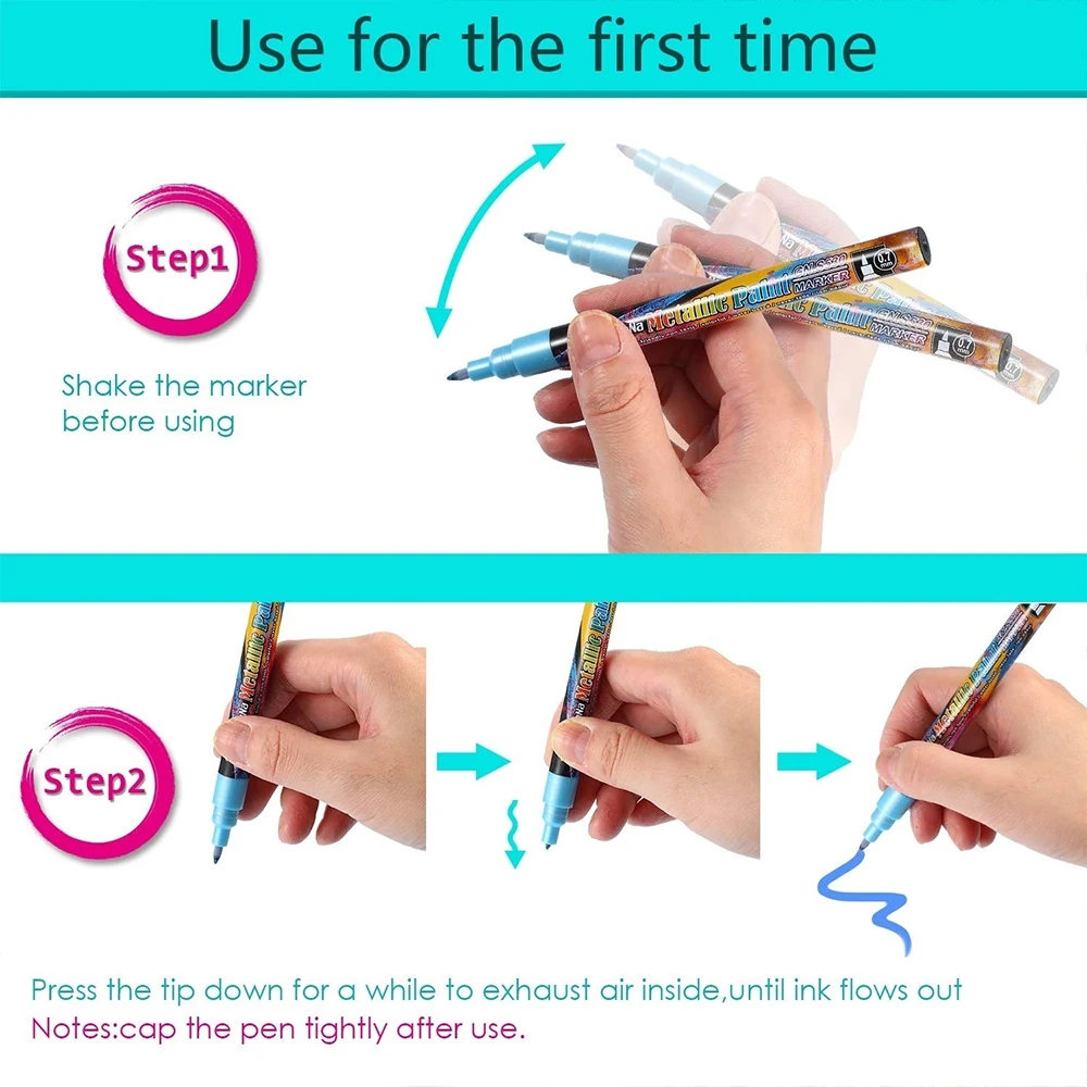 Красочные маркер для рисования Водонепроницаемый Краски белой доски рисунок