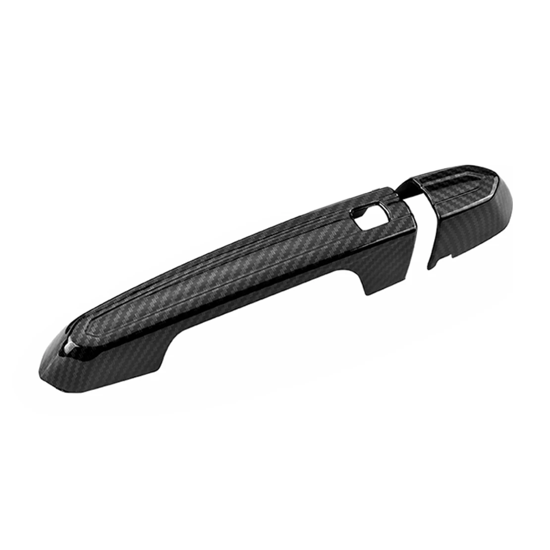 DWCX 8Pcs ABS Carbon Fiber Style Outside Side Door Handle Cover Trim Fit for fit for Cadillac ATS ATS-L