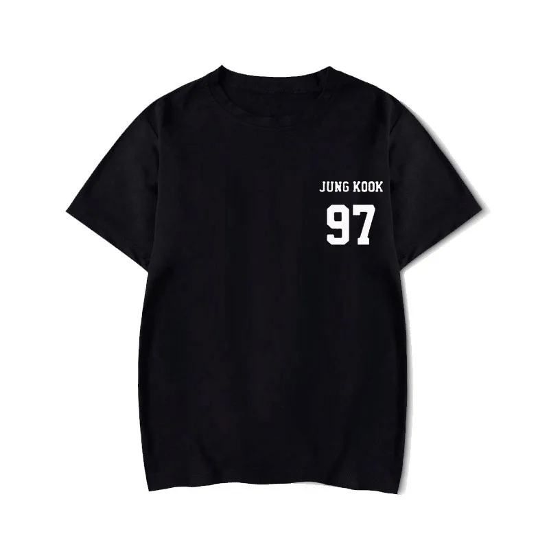 t-shirt 02 Rap Monster Джин SUGA J-HOPE JIMIN V Юнга Кук футболка LOVE YOURSELF слеза портрет комиксов футболка с узором в стиле граффити Кей-поп Харадзюку, с мультяшным принтом - Цвет: t-shirt 02