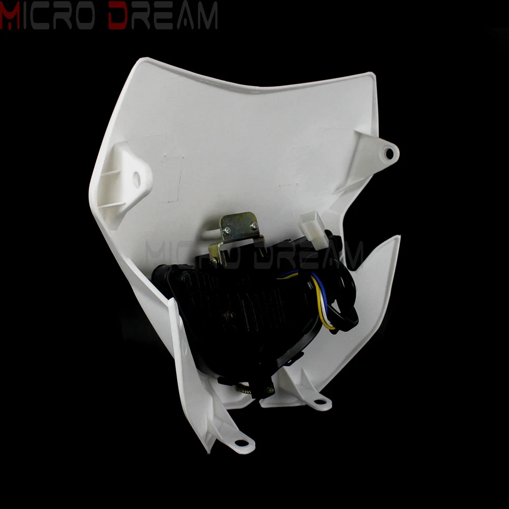 Фары для мотокросса H4 12 в 35 Вт фара обтекатель для Suzuki Honda Yamaha DRZ XR CRF XT EXC MX YZF WRF дорожная фара маска