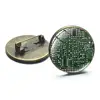 SONGDA Personality Computer Major Brooch Computer Circuit Board Picture Glass Cabochon Metal Pins Button Jackets Backpack Badges ► Photo 3/6