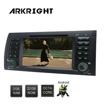 

Android 8.1 Built-in DSP 7" 1 Din 2GB/32GB Car Radio Wifi HD GPS For BMW 5 Series E39 E53 Car Rear View Camera Tape Recorder