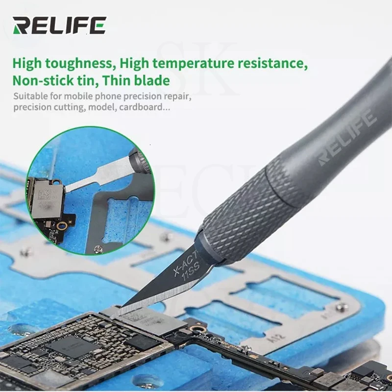 RELIFE RL-101B Набор ножей для удаления клея материнская плата IC ремонтный нож cpu нож A8 A9 A10 A11 A12 инструмент для разборки чипов