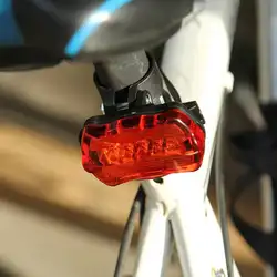 5 светодиодный задний фонарь красный велосипед задний фонарь наружная Ночная езда сигнальная лампа велосипеда (без батареи)