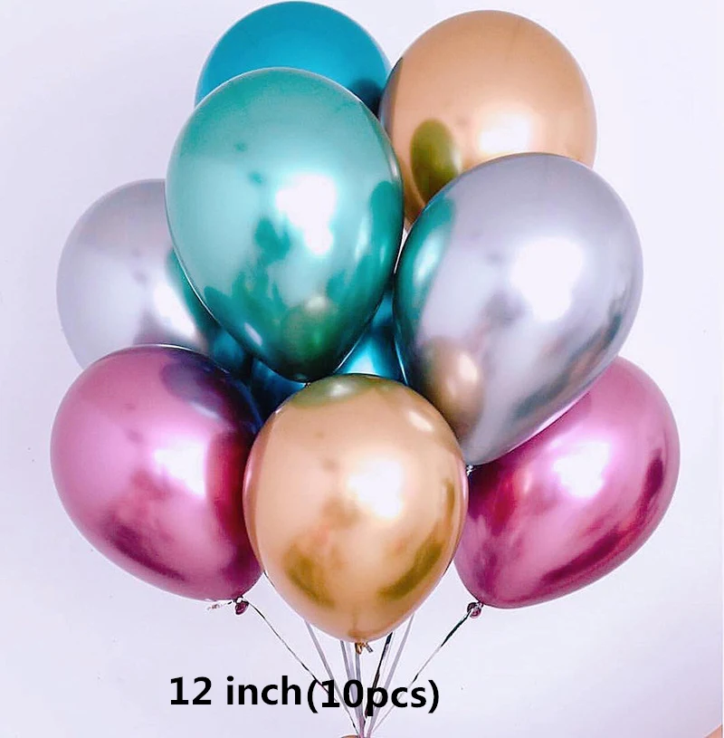 5 ''/12''/18 ''шары из латекса цвета металлик день рождения декоративный шар для вечеринки утолщенный перламутровый Хром золотой шар свадебные аксессуары
