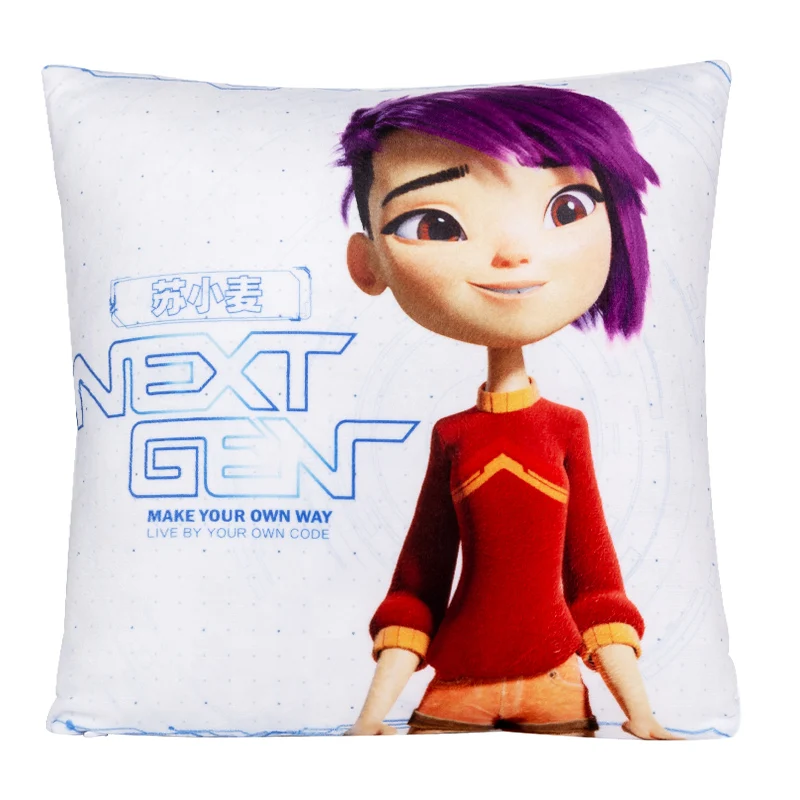 pillow MGF Next Gen аниме-подушка, подушка из натурального бархата, теплая мягкая, 45x45 см, домашний декор, 7723, подушка - Color: pillow