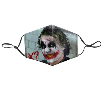 

Pennywise 3D Print Masks Outside Motorcycle Dust proof Face Mask with PM2.5 Filters Washable Lover Loser It Mask Reusable Mask
