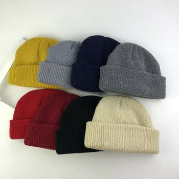 

Hot Men Women Beanie Hat Warm Ribbed Winter Turn Ski Fisherman Docker Hat 3EE