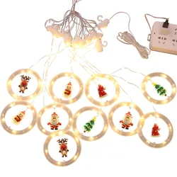 brand new LED Holiday Light Christmas Decoration Lamp Room Decor Garland New Year Decor String Lights Santa Decoration