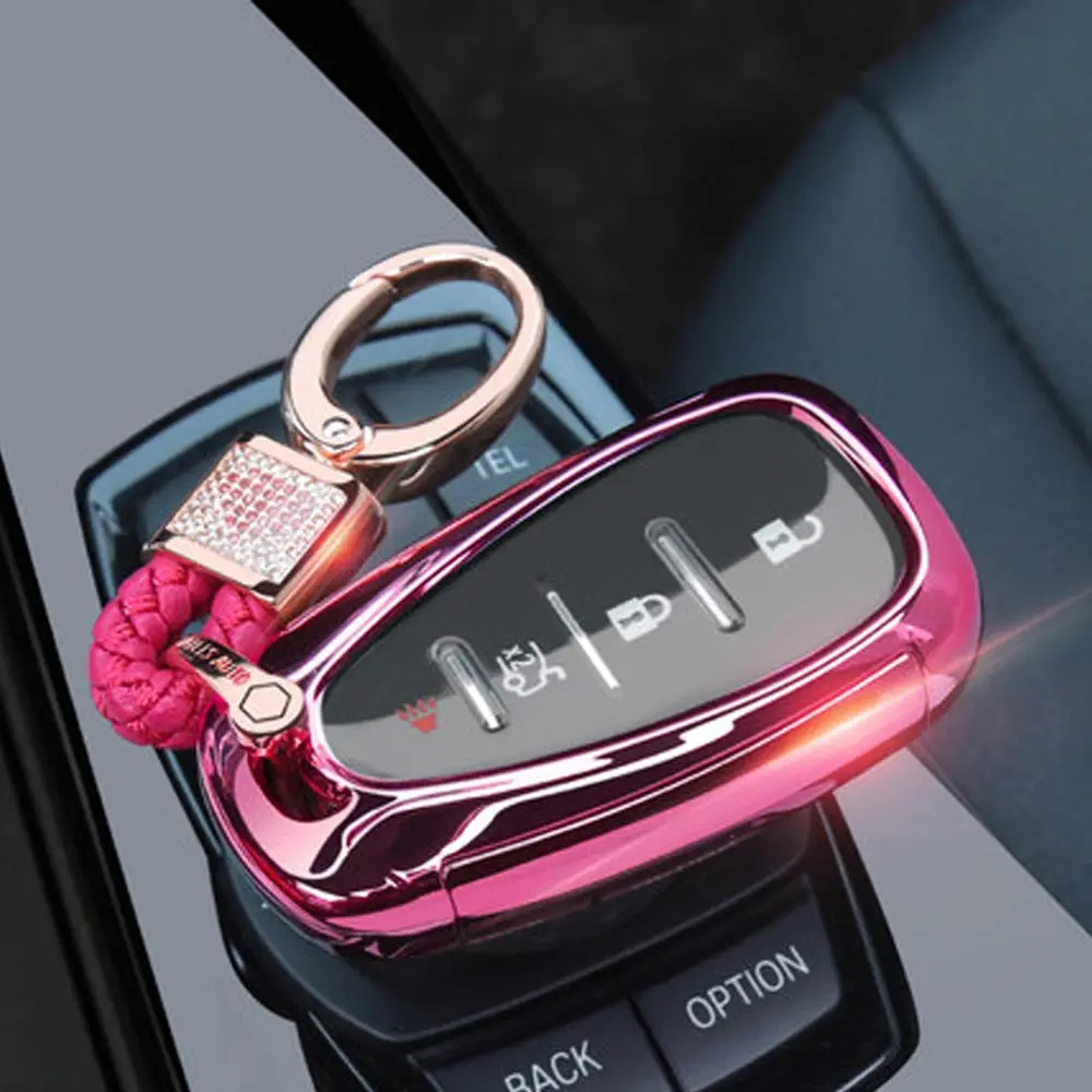 Высококачественный чехол-сумка для ключей автомобиля Smart для Шевроле Тракс Malibu XL Spark Verano Equinox 2/3 кнопки Авто Декор Аксессуары - Название цвета: Option 3