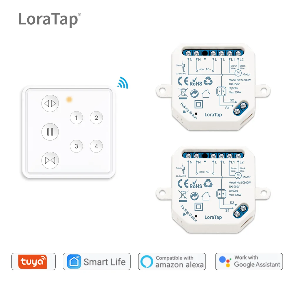 Smart WiFi Remote Control for Blinds, Roller Shutters, and Curtains