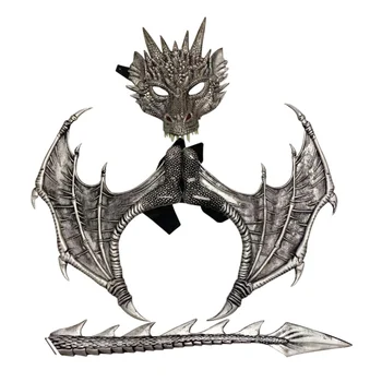 

Halloween Dragon Mask Wing Tail Kit Role Playing Props Children's Gifts Cosplay Costume Festival Party DIY Decoration