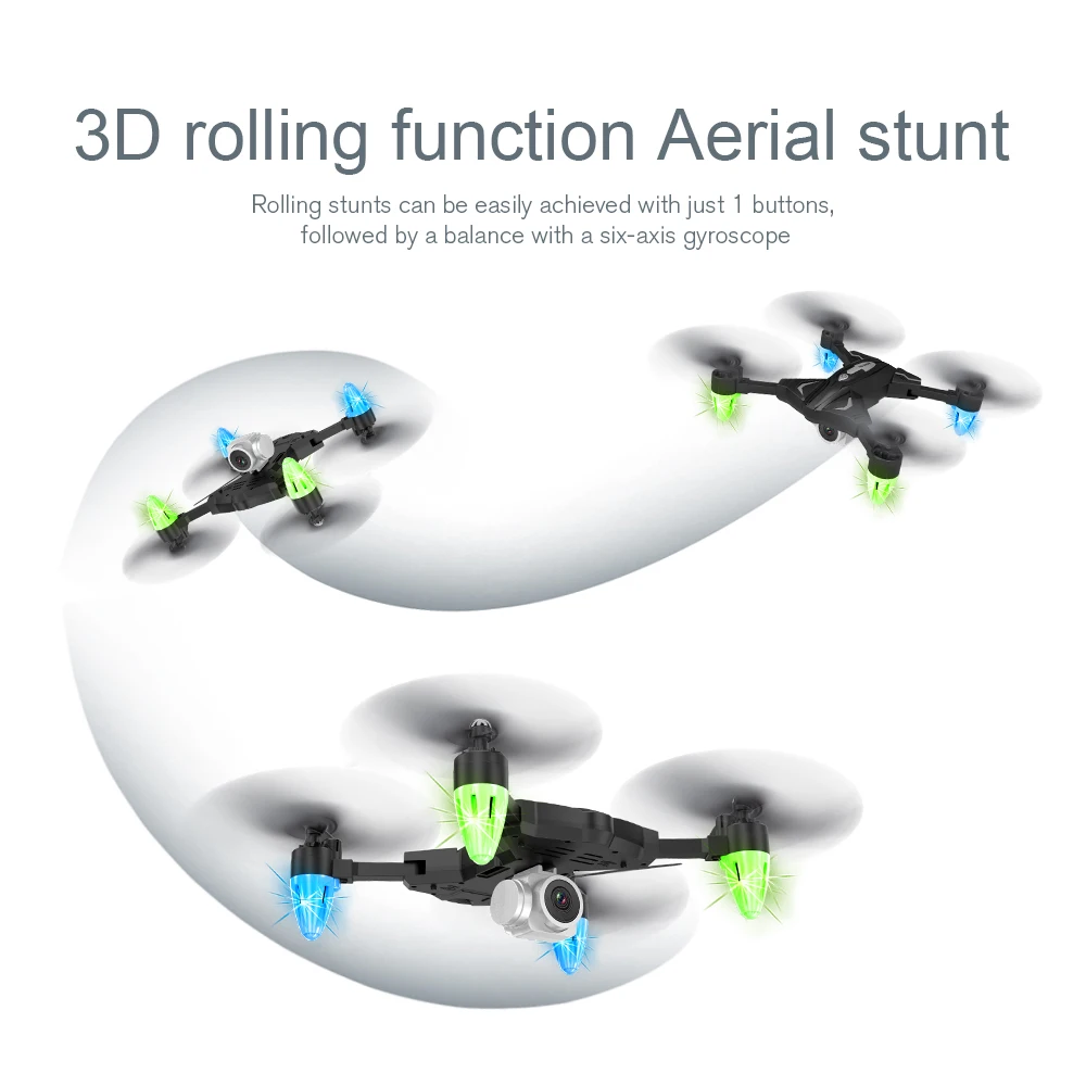 F69 профессиональная широкоугольная камера Дрон 1080p HD WiFi FPV щетка Пропеллер для мотора длинная батарея воздушный Дрон на ру Квадрокоптер