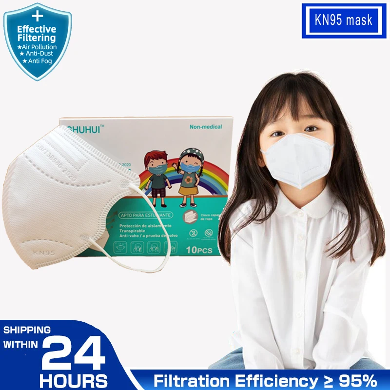 FFP2 Mascarillas Student KN95 дети Masque толще 4 слоя детская маска Анти туман защитная для рта
