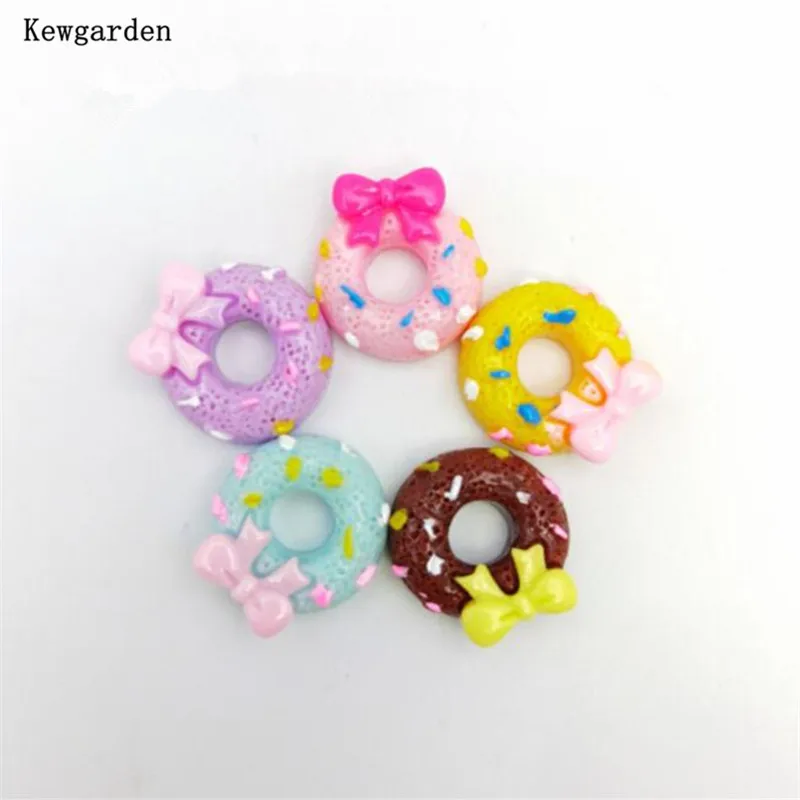 Kewgarden мультфильм десерт пончик пластырь из смолы DIY дети девочки фотоэлемент