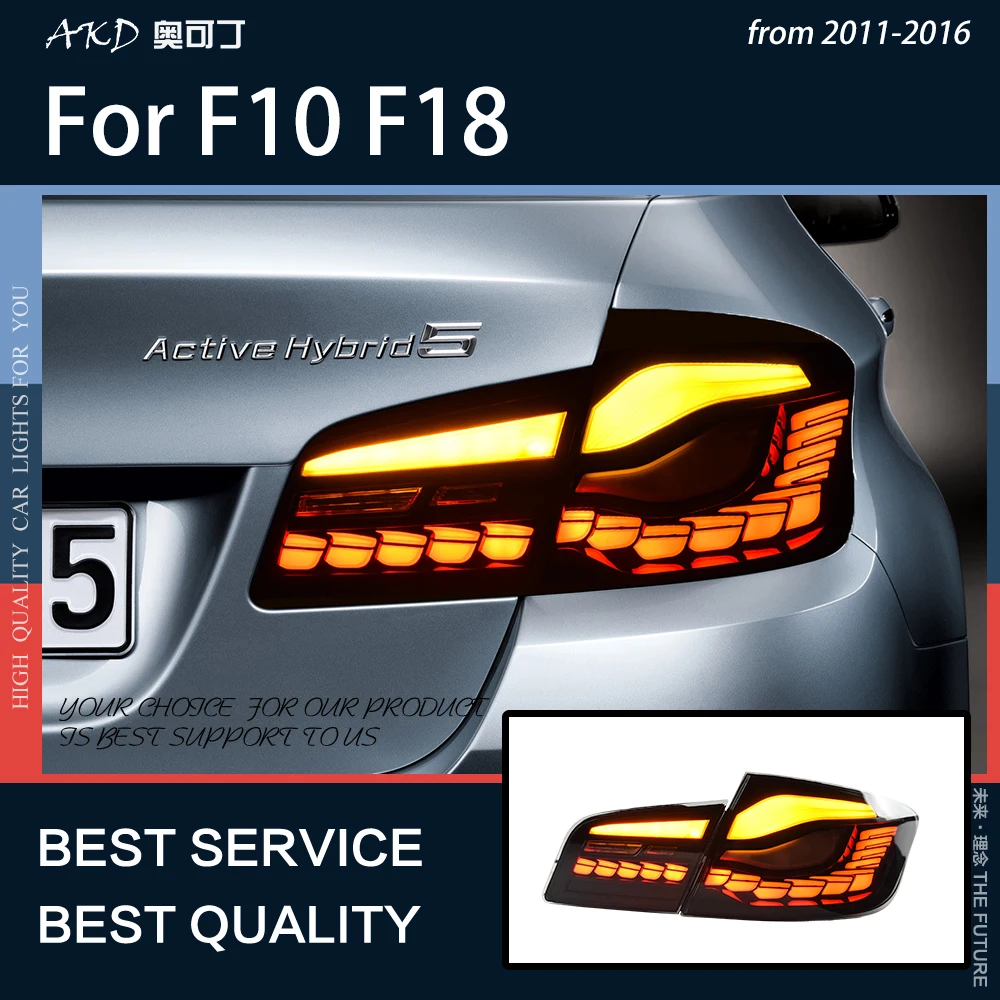 Автомобильные фары для F10 F11 F18 2011-2016 светодиодсветодиодный динамические задние