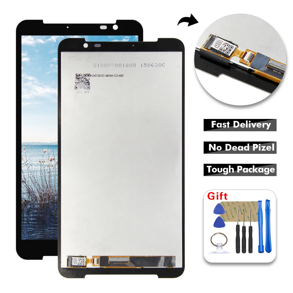 Высококачественный 7," ЖК-дисплей для acer Iconia Talk S A1 724 A1-724, ЖК-дисплей, сенсорный экран, дигитайзер, стеклянная панель в сборе
