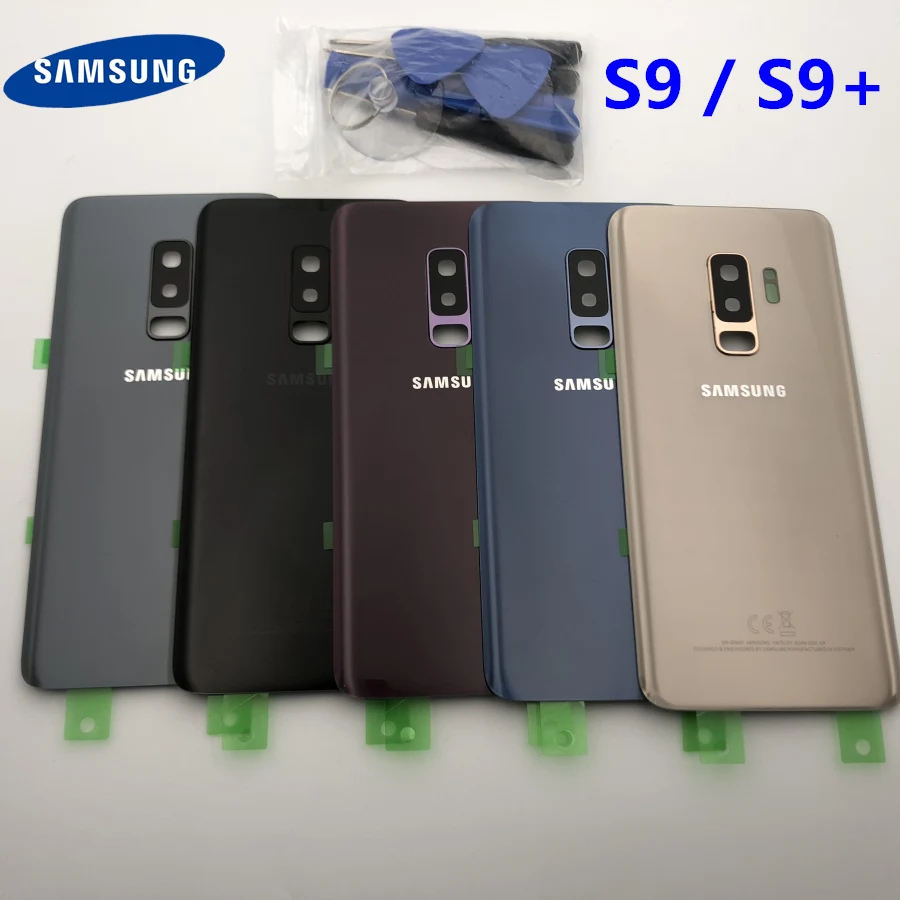 Сменная задняя стеклянная крышка S9 для Samsung Galaxy Plus G965 G965F G965FD Корпус задней двери