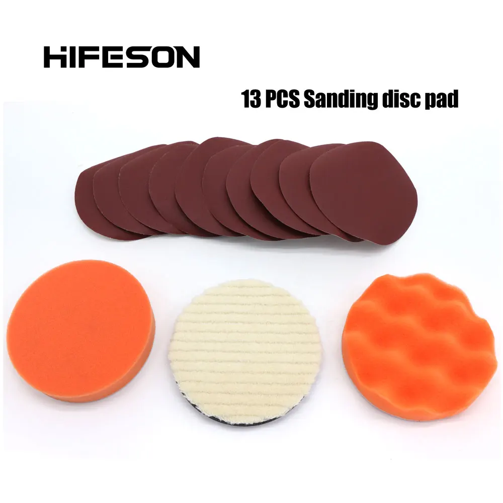 

5''/6'' Round Sanding Paper Wavily Foam Wool Buffing Pad Sander Polisher Accessories -for rust removel Car Care Wood Polishing