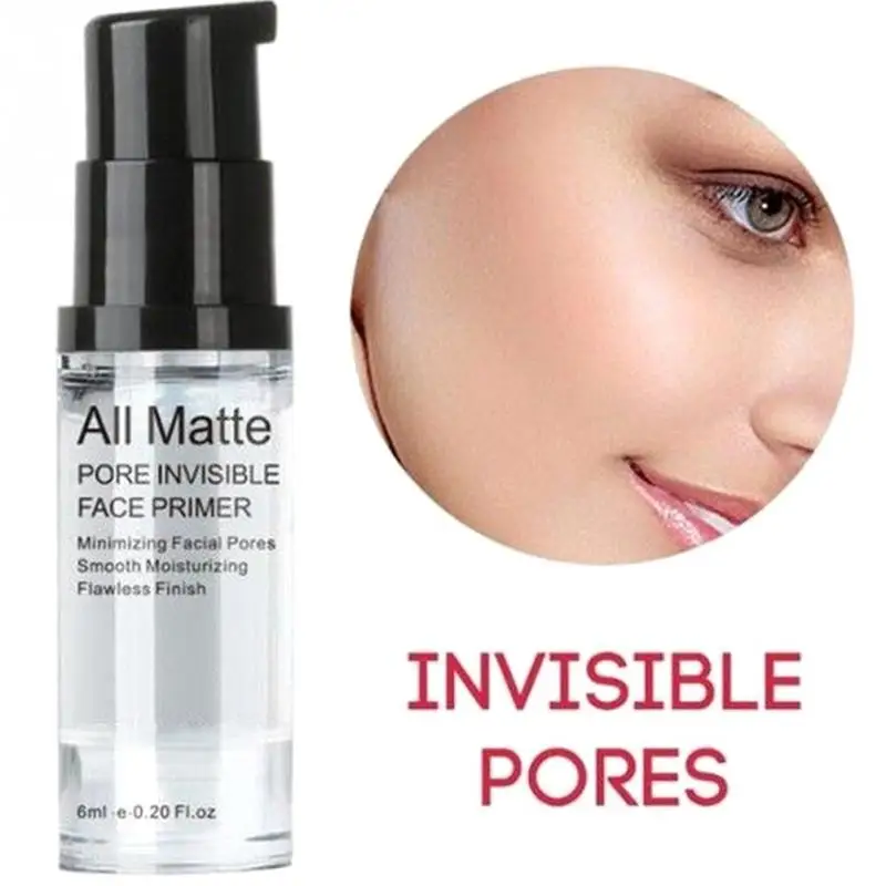 

6ml Face Primer Base Liquid Natural All Matte Foundation Pores Invisible Oil-control Skin Care Lasting Makeup Moisturizing